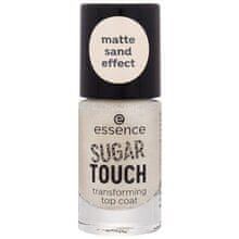 Essence Essence - Sugar Touch Transforming Top Coat - Krycí lak na nehty s matným zlatým třpytem 8 ml 0ml 