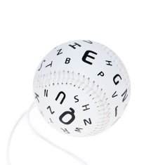 Popron.cz AHneuro Ball Marsden Ball Různá písmena, bílá, 6 cm