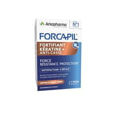 FORCAPIL FORTIFIANT KERATIN - síla, odolnost a ochrana pro vlasy a nehty 60 kapslí