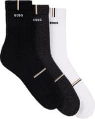 Hugo Boss 3 PACK - pánské ponožky BOSS 50524324-960 (Velikost 39-42)