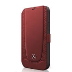 MERCEDES Knížkové pouzdro Mercedes MEFLBKP12SARMRE iPhone 12 Mini 5.4" Red