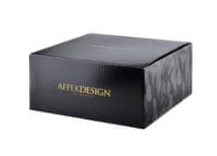 Affekdesign Porcelánový podnos LOUISE BLACK Patera 25 cm černý