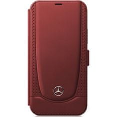 MERCEDES Knížkové pouzdro Mercedes MEFLBKP12SARMRE iPhone 12 Mini 5.4" Red