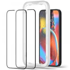 Spigen TEPELNÉ SKLO SPIGEN ALM GLASS FC 2BAL IPHONE 13 / 13 PRO / 14 ČERNÉ