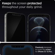 Spigen TEPELNÉ SKLO SPIGEN GLAS.TR "EZ FIT" 2BAL IPHONE 12/12 PRO