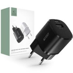 Tech-protect TECH-PROTECT C20W MINI 2-PORTOVÁ SÍŤOVÁ NABÍJEČKA PD20W/QC3.0 ČERNÁ