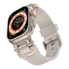 Tech-protect TECH-PROTECT DELTA PRO APPLE HODINKY 4 / 5 / 6 / 7 / 8 / 9 / SE / ULTRA 1 / 2 (42 / 44 / 45 / 49 MM) STARLIGHT/TITANIUM