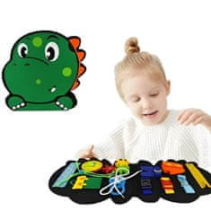 JOJOY® Montessori tabulka úkolů ve tvaru dinosaura pro batolata | DINOBOOK