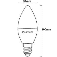 LUMILED 6x LED žárovka E14 B35 2,5W = 25W 249lm 4000K Neutrální bílá 180°