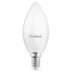 LUMILED 6x LED žárovka E14 B35 8W = 60W 806lm 3000K Teplá bílá 180°