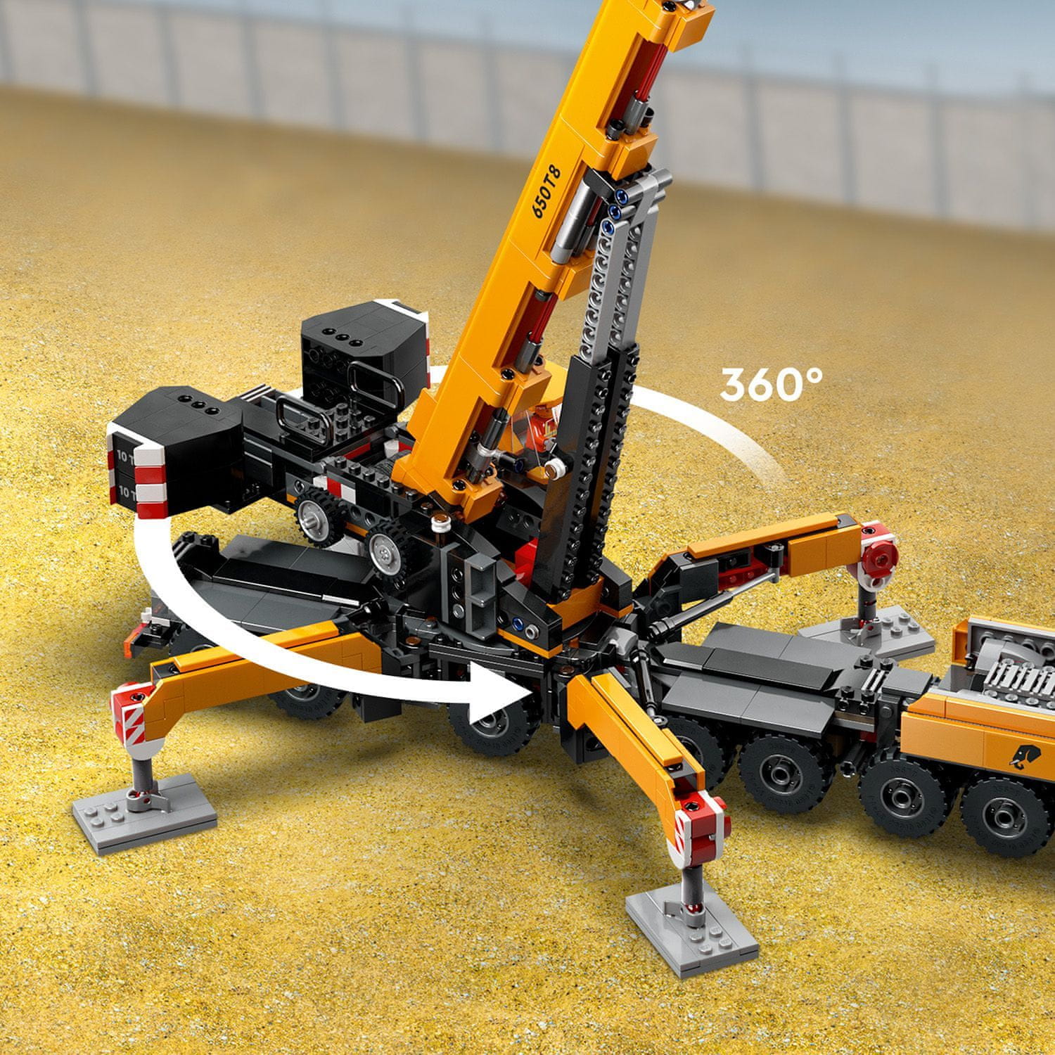 LEGO City 60409 Žltý pojazdný stavebný žeriav