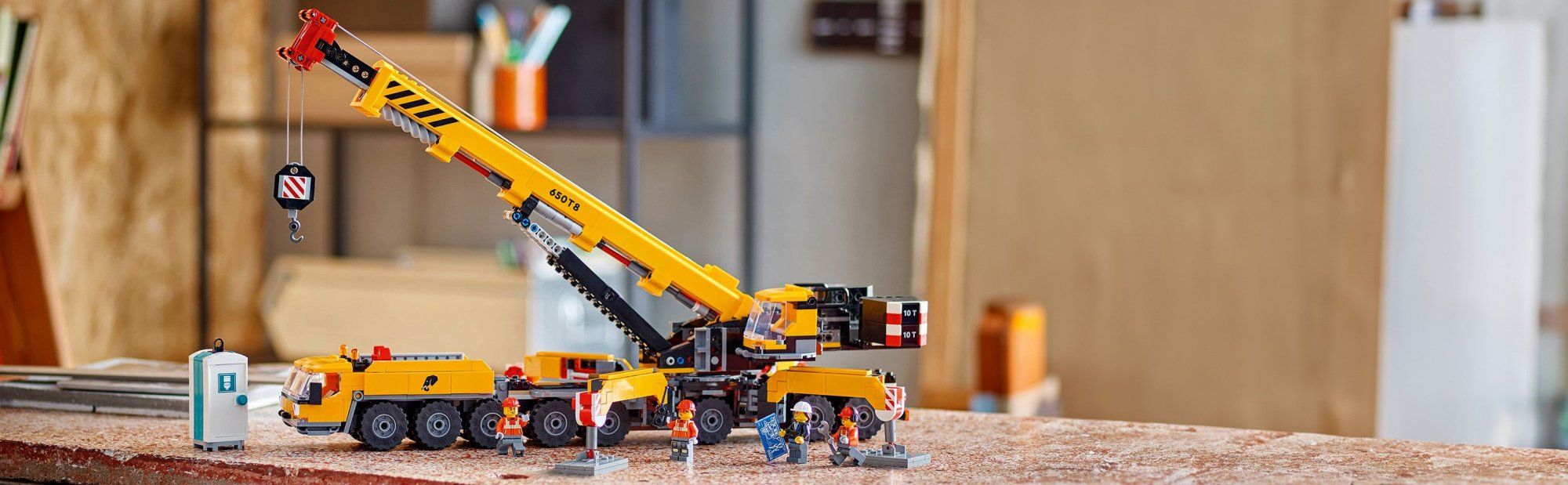 LEGO City 60409 Žlutý pojízdný stavební jeřáb