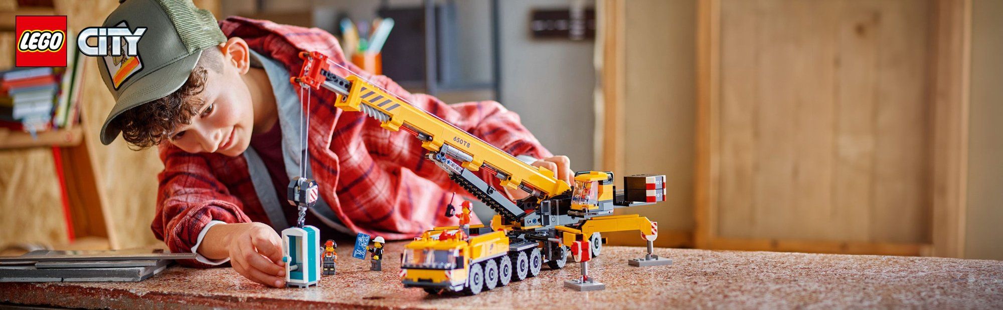 LEGO City 60409 Žlutý pojízdný stavební jeřáb