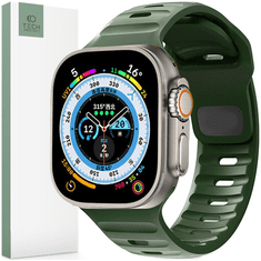 Tech-protect TECH-PROTECT ICONBAND LINE APPLE HODINKY 4 / 5 / 6 / 7 / 8 / 9 / SE (38 / 40 / 41 MM) ARMÁDNÍ ZELENÉ