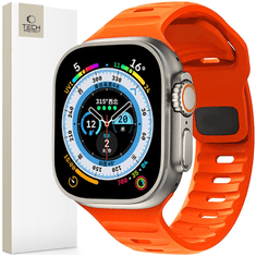 Tech-protect TECH-PROTECT ICONBAND LINE APPLE HODINKY 4 / 5 / 6 / 7 / 8 / 9 / SE / ULTRA 1 / 2 (42 / 44 / 45 / 49 MM) ORANŽOVÉ