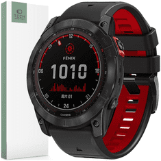 Tech-protect TECH-PROTECT ICONBAND PRO GARMIN FENIX 3 / 5X / 3HR / 5X PLUS / 6X / 6X PRO / 7X ČERNÁ/ČERVENÁ