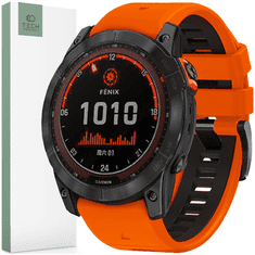 Tech-protect TECH-PROTECT ICONBAND PRO GARMIN FENIX 3 / 5X / 3HR / 5X PLUS / 6X / 6X PRO / 7X ORANŽOVÁ/ČERNÁ