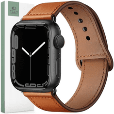 Tech-protect TECH-PROTECT LEATHERFIT APPLE HODINKY 4 / 5 / 6 / 7 / 8 / 9 / SE / ULTRA 1 / 2 (42 / 44 / 45 / 49 MM) HNĚDÉ