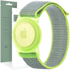 Tech-protect TECH-PROTECT NYLON PRO DĚTI APPLE AIRTAG LIME