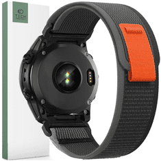 Tech-protect TECH-PROTECT NYLON GARMIN FENIX 3 / 5X / 3HR / 5X PLUS / 6X / 6X PRO / 7X ČERNÁ/ORANŽOVÁ