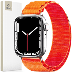 Tech-protect TECH-PROTECT NYLON PRO APPLE HODINKY 4 / 5 / 6 / 7 / 8 / 9 / SE / ULTRA 1 / 2 (42 / 44 / 45 / 49 MM) ORANŽOVÉ