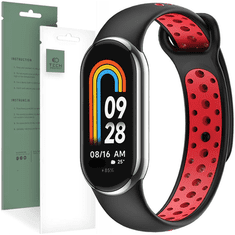 Tech-protect TECH-PROTECT SOFTBAND XIAOMI SMART BAND 8/8 NFC ČERNÁ/ČERVENÁ