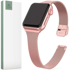 Tech-protect TECH-PROTECT THIN MILANESE APPLE HODINKY 4 / 5 / 6 / 7 / 8 / 9 / SE (38 / 40 / 41 MM) ROSE GOLD