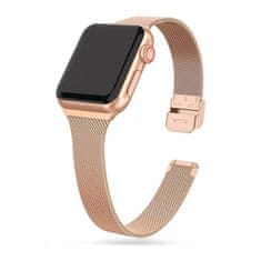 Tech-protect TECH-PROTECT THIN MILANESE APPLE HODINKY 4 / 5 / 6 / 7 / 8 / 9 / SE (38 / 40 / 41 MM) BLUSH GOLD