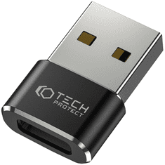 Tech-protect TECH-PROTECT ULTRABOOST ADAPTÉR USB NA TYP-C ČERNÝ