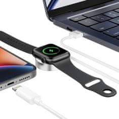 Tech-protect TECH-PROTECT ULTRABOOST 2V1 MAGNETICKÝ NABÍJECÍ KABEL A LIGHTNING 150CM APPLE HODINKY BÍLÉ