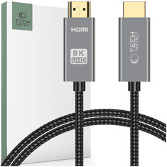 Tech-protect TECH-PROTECT ULTRABOOST HDMI 2.1 KABEL 4K 120HZ / 8K 60HZ 100CM ČERNÁ