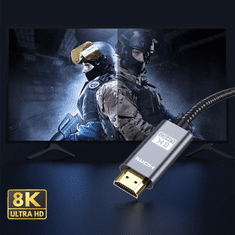 Tech-protect TECH-PROTECT ULTRABOOST HDMI 2.1 KABEL 4K 120HZ / 8K 60HZ 200CM ČERNÁ