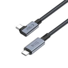 Tech-protect TECH-PROTECT ULTRABOOST MAX "L" USB 4.0 8K 40GBPS KABEL TYPU C PD240W 150CM ŠEDÝ