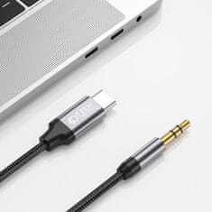 Tech-protect TECH-PROTECT ULTRABOOST TYPE-C TO AUX MINI JACK 3,5MM KABEL 100CM ČERNÝ