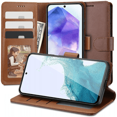 Tech-protect TECH-PROTECT PENĚŽENKA GALAXY A55 5G HNĚDÁ