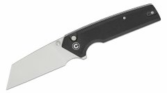 Civilight C23028-2 Amirite Black Coarse G10 Handle Satin Finished Nitro-V Blade Button Lo