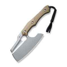 Civilight C21041-3 Aratra outdoorový nůž sekáček/sekera 18,6 cm, Stonewash, hnědá Tan, G10, pouzdro