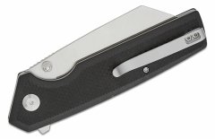 Civilight C23028-2 Amirite Black Coarse G10 Handle Satin Finished Nitro-V Blade Button Lo