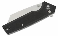 Civilight C23028-2 Amirite Black Coarse G10 Handle Satin Finished Nitro-V Blade Button Lo