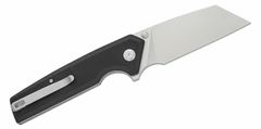 Civilight C23028-2 Amirite Black Coarse G10 Handle Satin Finished Nitro-V Blade Button Lo