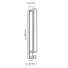 Ridder STYLE držák ručníků 400x30mm, nerez lesk 11122100 - Ridder