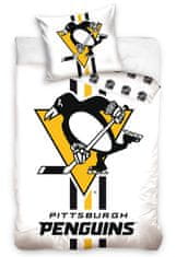 Tip Trade s.r.o. Hokejové povlečení NHL Pittsburgh Penguins White 140x200 + 70x90