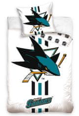 Tip Trade s.r.o. Hokejové povlečení NHL San Jose Sharks White 140x200 + 70x90