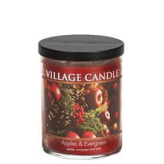 Village Candle Vonná svíčka Jablko & Cesmína (Apples & Evergreen) 396 g