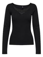 ONLY Dámské triko ONLKIRA Regular Fit 15302894 Black (Velikost XL)