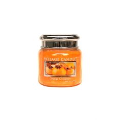 Village Candle Vonná svíčka ve skle Pomeranč a skořice (Orange Cinnamon) 92 g