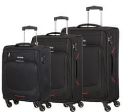 American Tourister Sada kufrů Summer Session Black/Orange 3-set