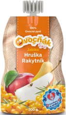 Ovocňák Kapsička Jablko-Hruška-Rakytník 200 g