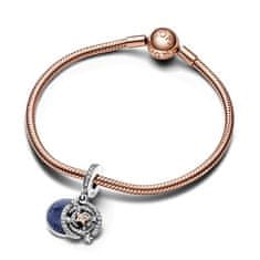 Pandora Krásný bicolor přívěsek Padající hvězda Rose 782975C01