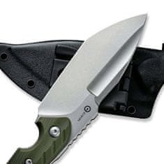 Civilight C21040-2 Maxwell pevný nůž 12 cm, Stonewash, zelená, G10, pouzdro Kydex